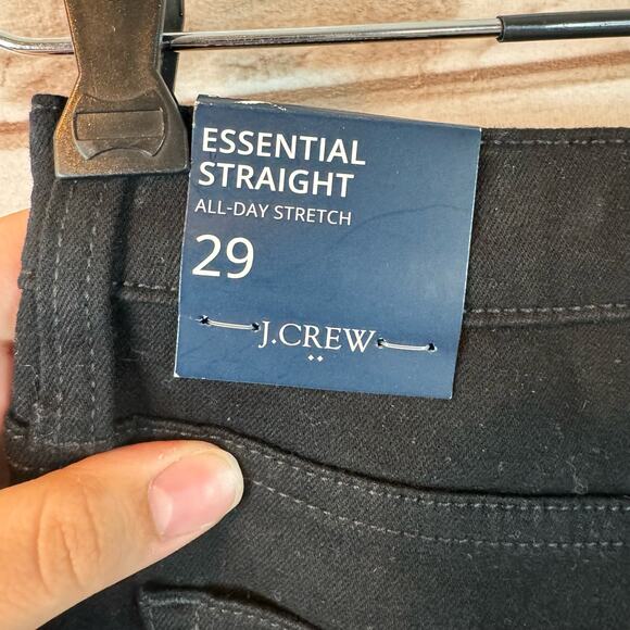 J. Crew Black Essential Straight Jean in All-Day Stretch Size 29 - Picture 6 of 10